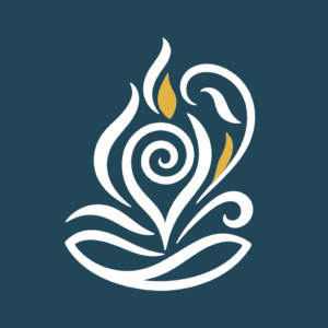 Elemental Yoga Harmony Fond Bleu Logo Yoga Dorian - Shiatsu & Yoga